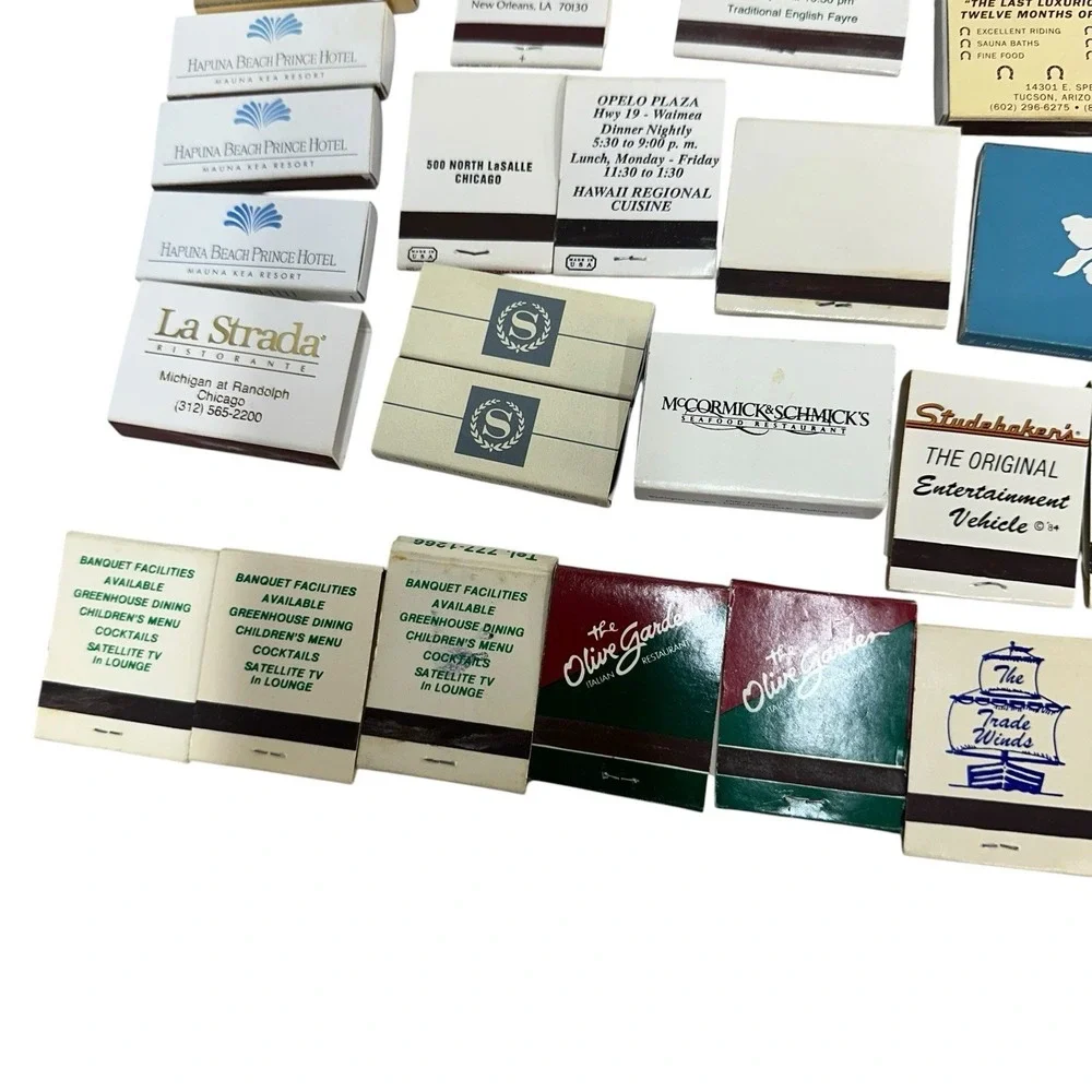 Huge Lot Of 100+ Matchbooks & Boxes From Various locations